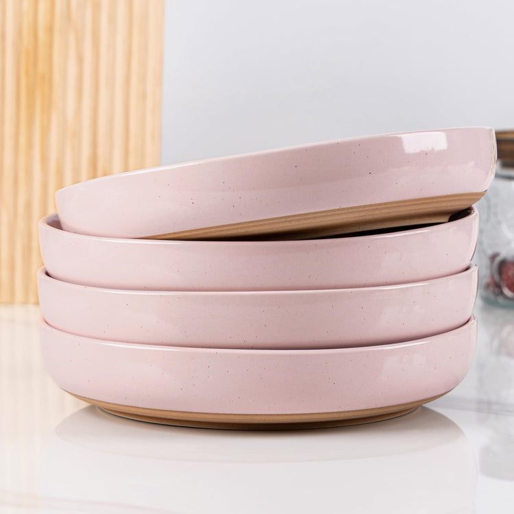 8.75'' Large Ceramic Pasta Bowls (4 Count)