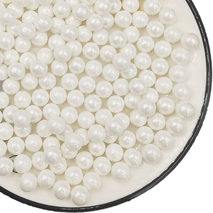 Edible White Pearl Sugar Sprinkles 4.23 oz (4.23 Ounce)