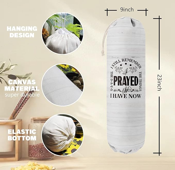 Funny Grocery Bags Holder Organizer, Wall Mount Plastic Bags Storage Container Dispenser, Gift For Family And Friends