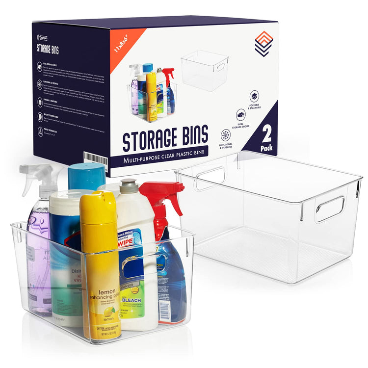 Clear Plastic Storage Bins