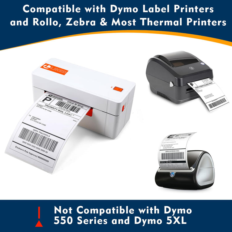 220 4"x 6" Thermal Shipping Labels Replacement for DYMO 1744907 (220 Count)