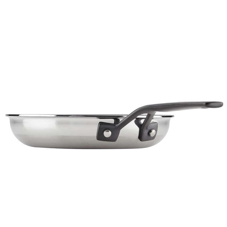 5 Ply Clad Polished Stainless Steel Nonstick Fry Pan