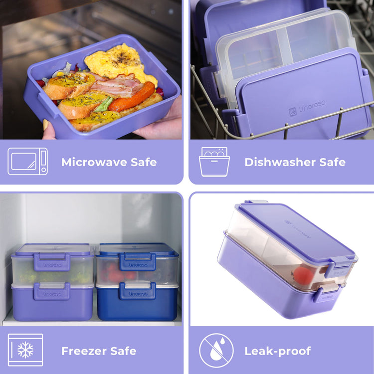 Stackable 2 Tier Adult Bento Box