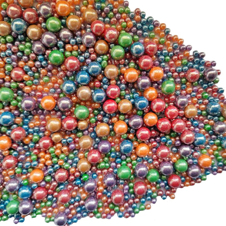 Edible Deep Colorful Sugar Pearls Candy Sprinkles 120G (4.23 Ounce)