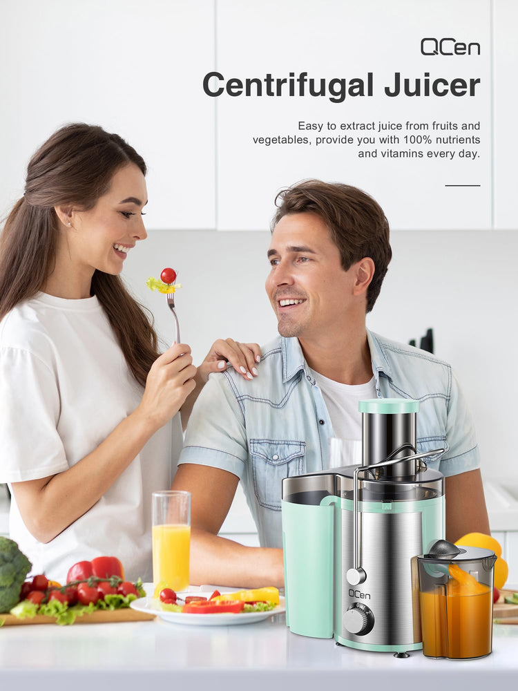 Juicer Machine 800W Centrifugal Juicer with Wide Mouth Feed Chute