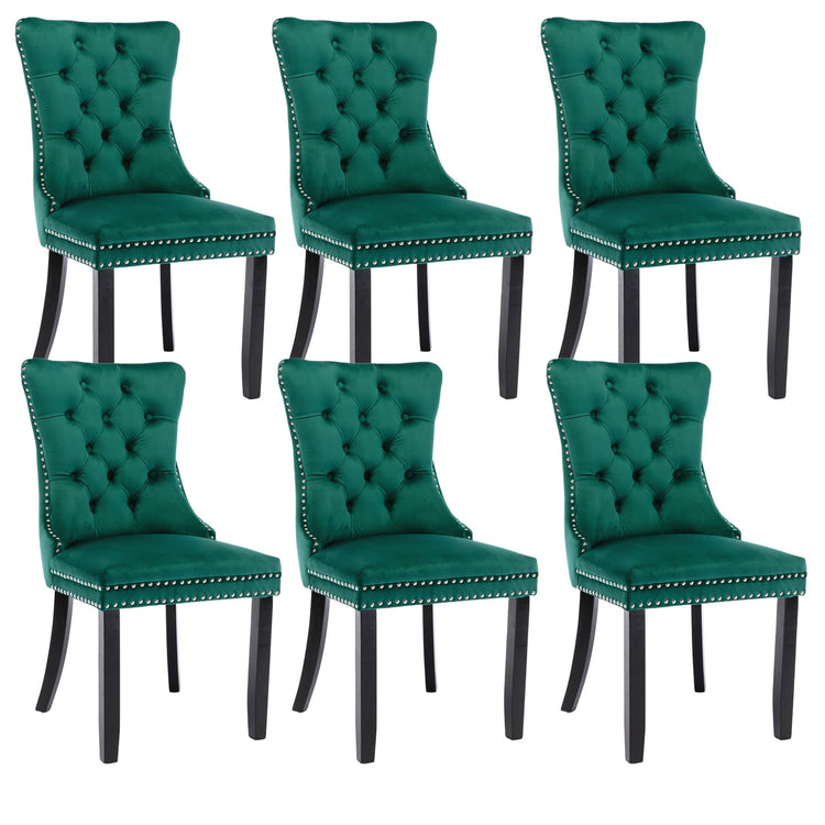 Green Velvet Dining Chairs Set of 6 (6 Count)