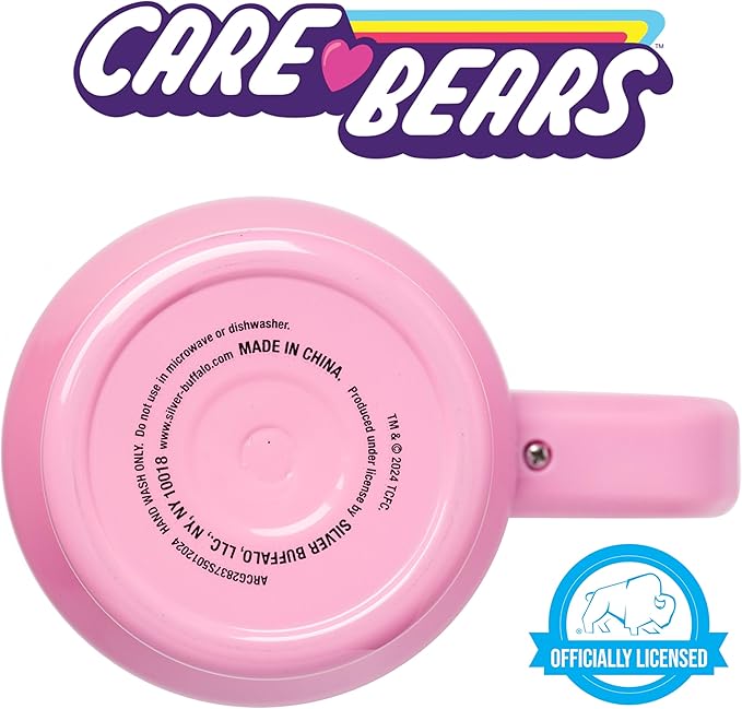 Silver Buffalo Care Bears Featuring Harmony Bear, Cheer, Share Bear, and Trick-or-Sweet Halloween Double Walled Stainless Steel Tumbler with Handle and Straw, Fits in Standard Cup Holder, 40 Ounces