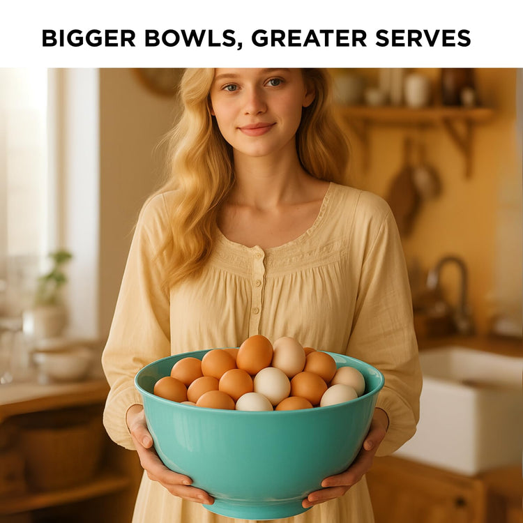 Melamine Mixing Bowl Set with Lids