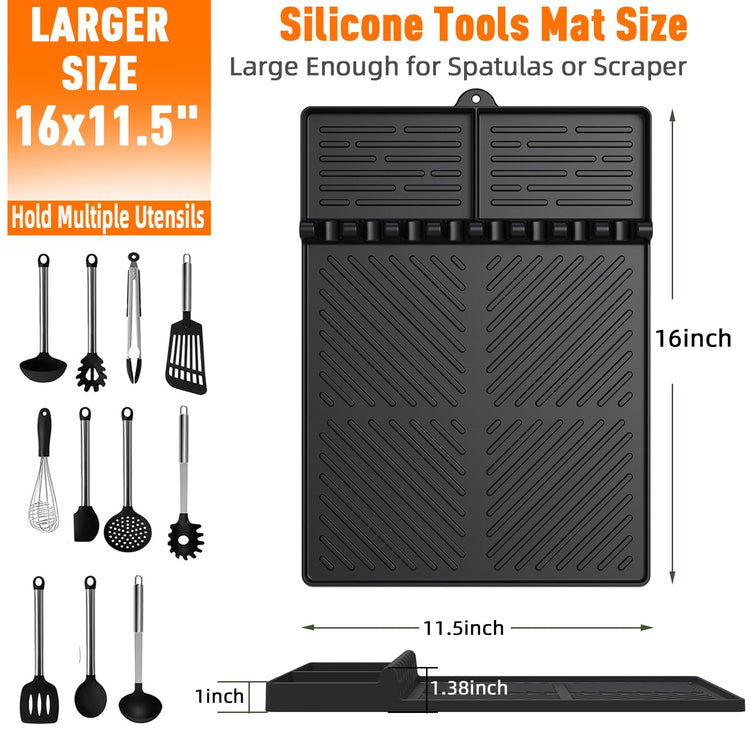 Silicone Grill Mat Compatible with Blackstone