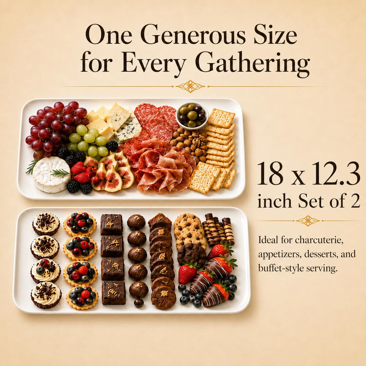 18 Inch Large Serving Platter Set of 2 (3 Count)