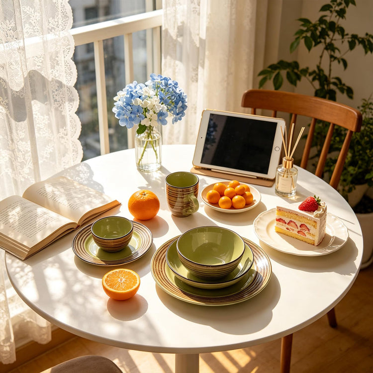 HomeVss 48 Piece Dinnerware Set