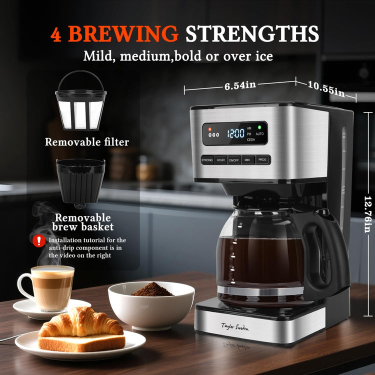 Programmable Coffee Maker 12 Cup
