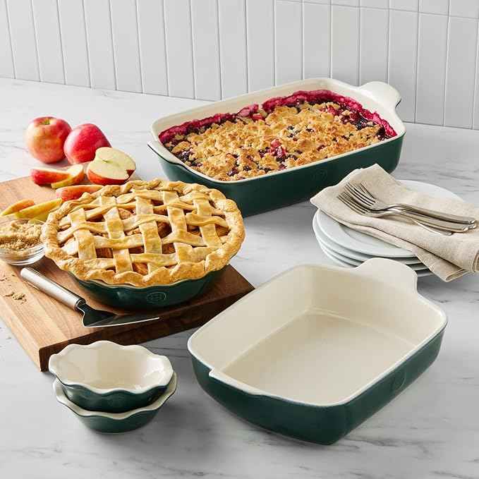 Emile Henry 13" x 9" Large Rectangular Baker - Modern Classics Collection |Evergreen
