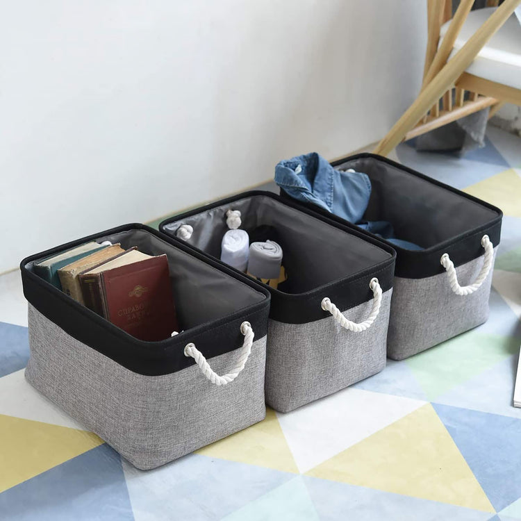 Storage Bins Storage Cubes Storage Containers for Organizing with Handles for Organizer Bins