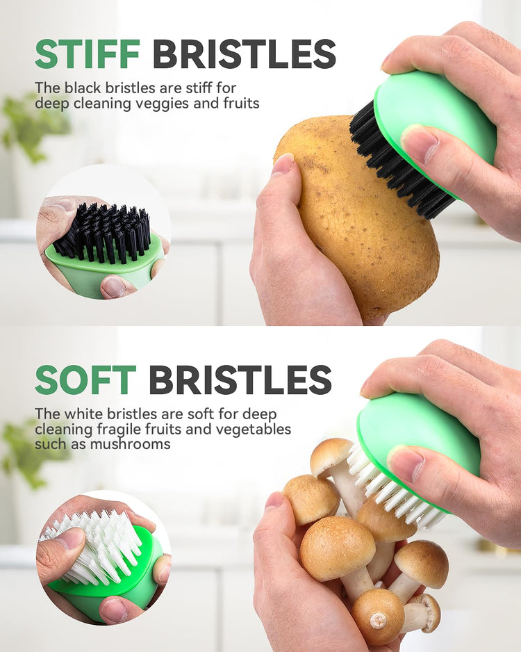 Vegetable Brush Scrubber for Food (2 Count)