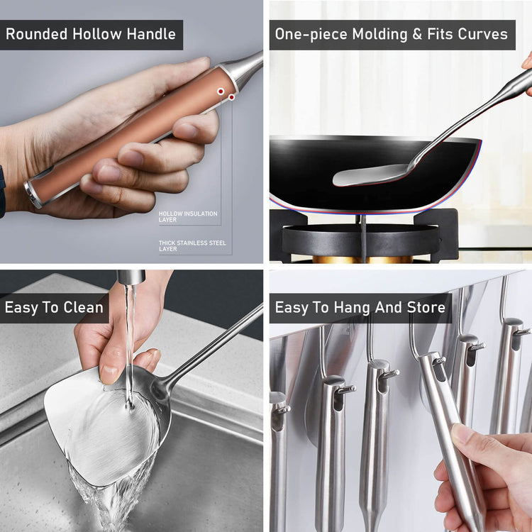 18 10 Stainless Steel Cooking Tools Set