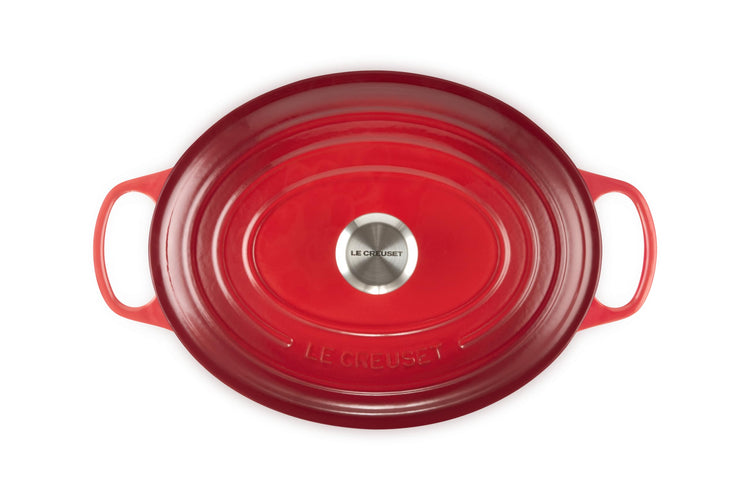 Enameled Cast Iron Oval Dutch Oven