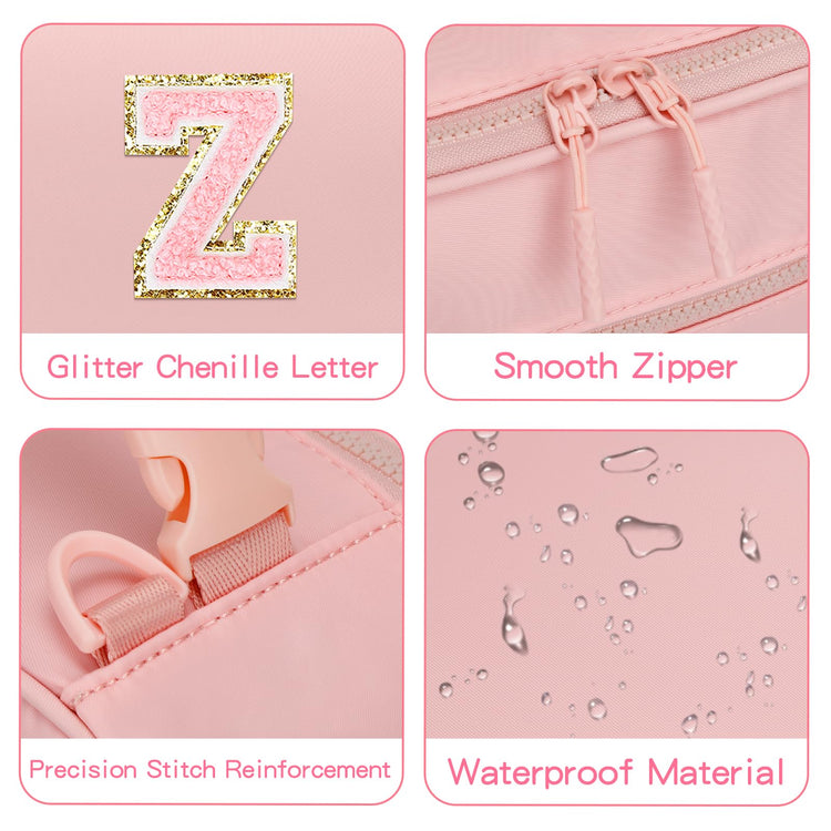 Lunch Box Kids Large Initial Insulated Lunch Bag for Girls