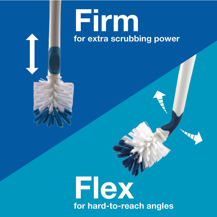 12.7” Flexible Glass and Bottle Scrub Brush