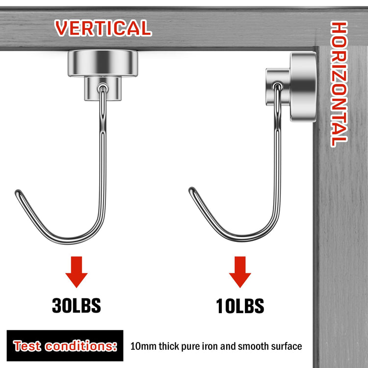 Magnetic Hooks for Cruise Cabins (6 Count)