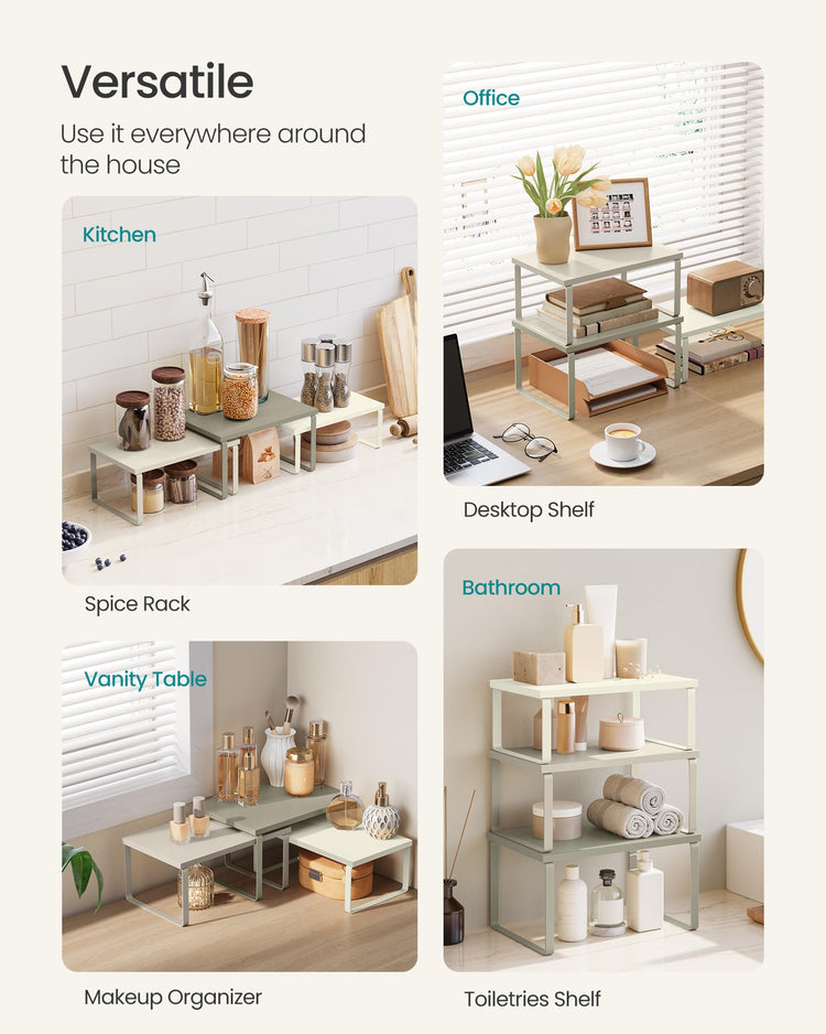 Cabinet Organizer Shelf (3 Count)