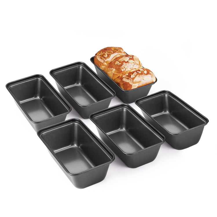 6 Pack Mini Loaf Pan for Baking Bread (6 Count)