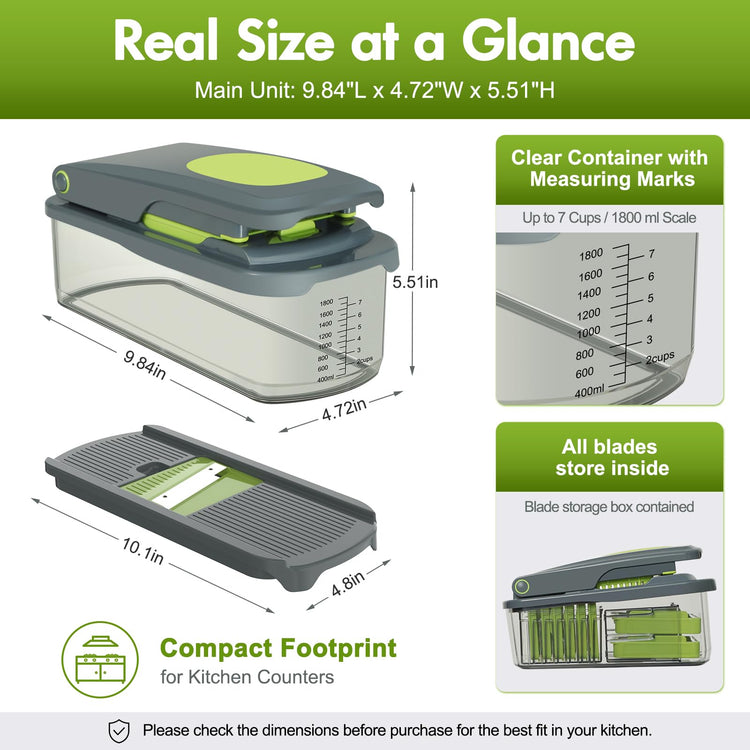 Vegetable Chopper with Container (8 Count)
