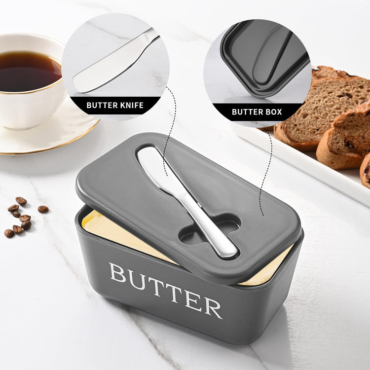 Plastic Large Butter Dish With Lid