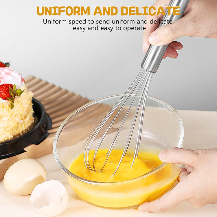 Stainless Steel Whisk Set 8" 10" + 12" Semi
