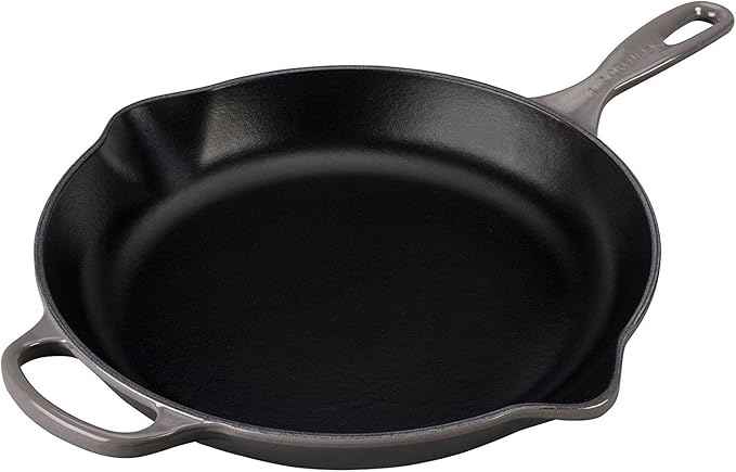 Le Creuset Enameled Cast Iron Signature Iron Handle Skillet, 11.75", Oyster