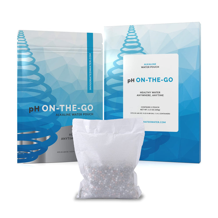 pH ON-The-GO Alkaline Water Filter Pouch- Portable Alkaline Water Filtration System for Your Bottle, Pitcher, Jug, Container - High pH Water - Long-Life 105 Gallon/400 Litre (1-Pack)