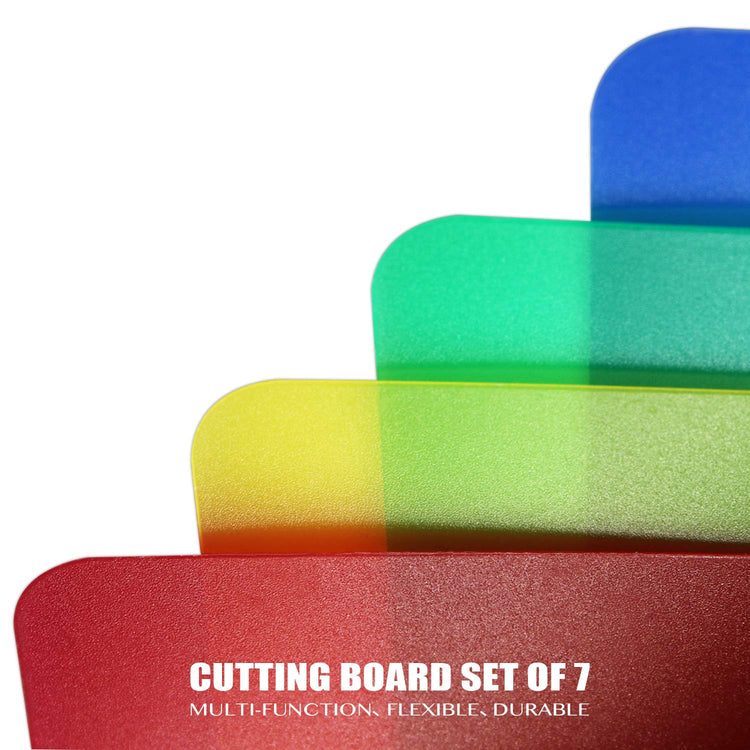 Plastic Cutting Boards for Kitchen (7 Count)