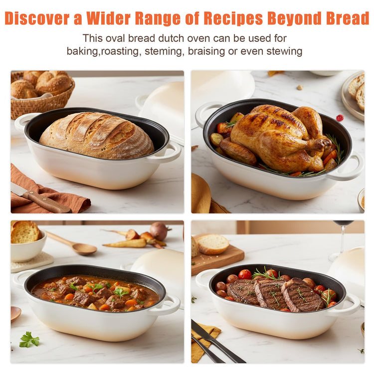 5 QT Enameled Cast Iron Sourdough Bread Oven