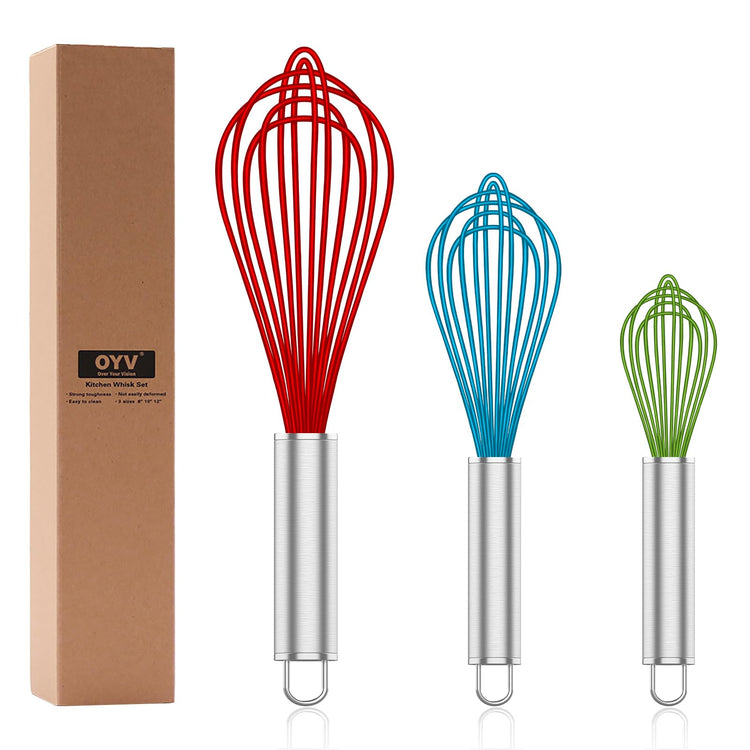 Silicone Whisk Set of 3