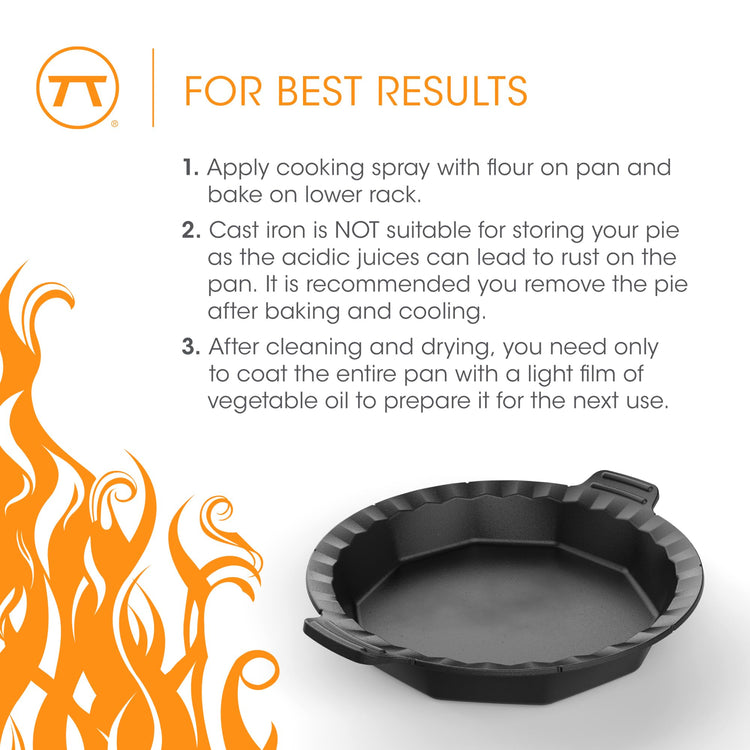 Cast Iron Grill and Oven Pie Pan