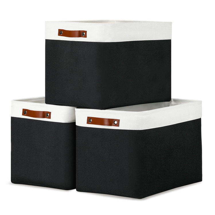 Large Storage Baskets Fabric Storage Bins (3 Count)