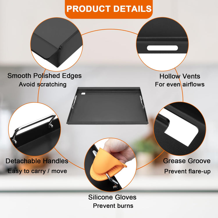 Full Size Griddle Inserts for Nexgrill Home Depot 4