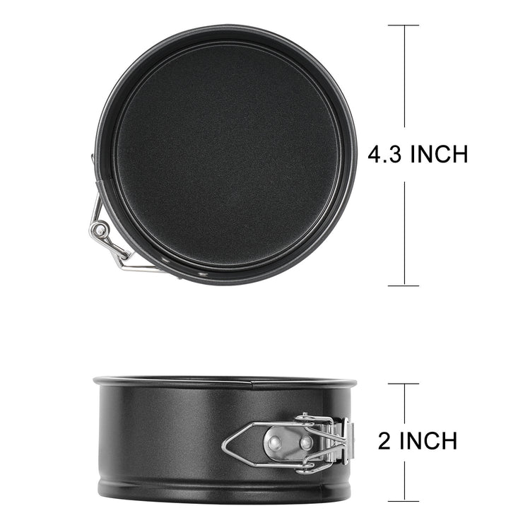 4 Inch Mini Springform Pan Set (4 Count)
