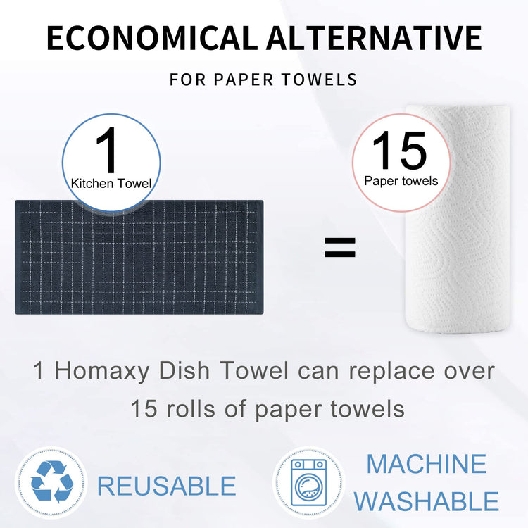 100% Cotton Terry Kitchen Towels (4 Count)