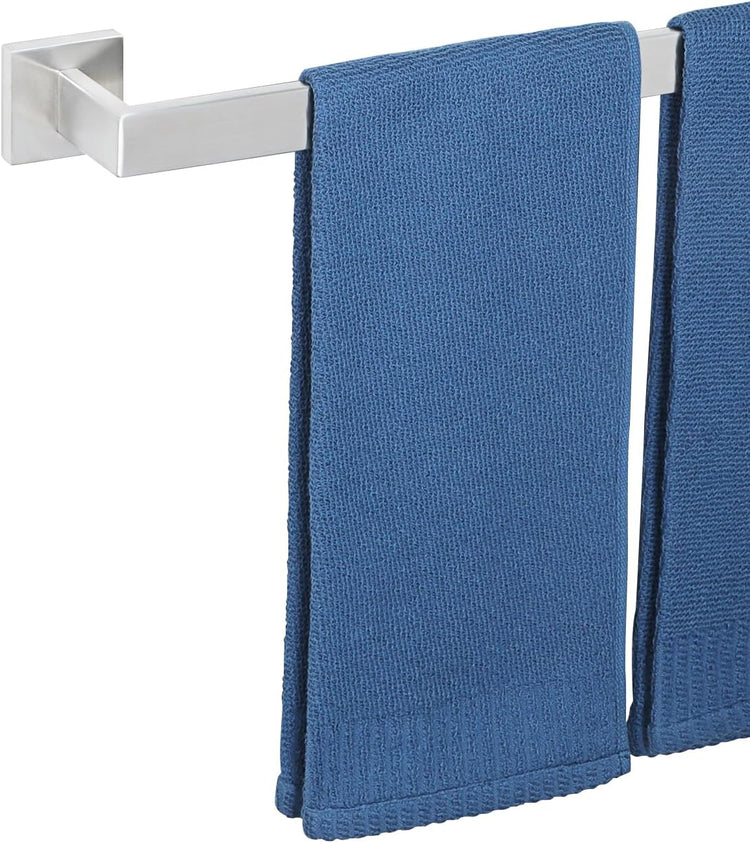 Alise Brushed Nickel Towel Bars,23.62 Inch Towel Holder Towel Racks for Bathroom and Lavatory,SUS304 Stainless Steel Hand Towel Hanger Rail Wall Mount,Useable Length 21.85 Inch Towel Bar, GYT060-LS