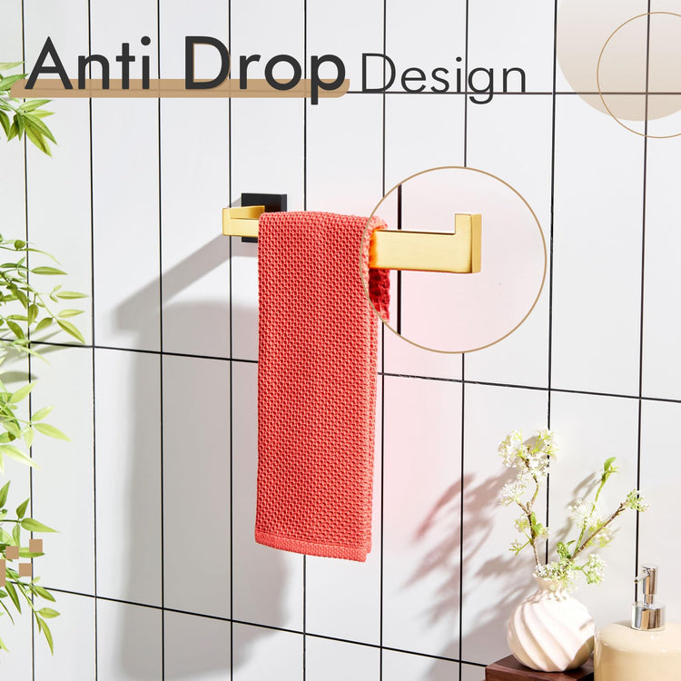 Towel Bar for Bathroom Wall Mount 9'' Hand Towel Holder T