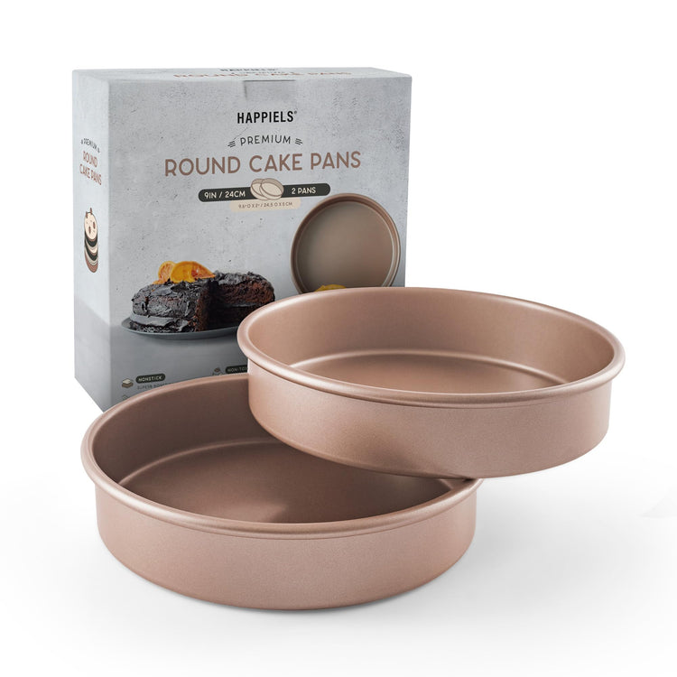 9 inch Raund Cake Pan 2 Pack Nonstick (2 Count)