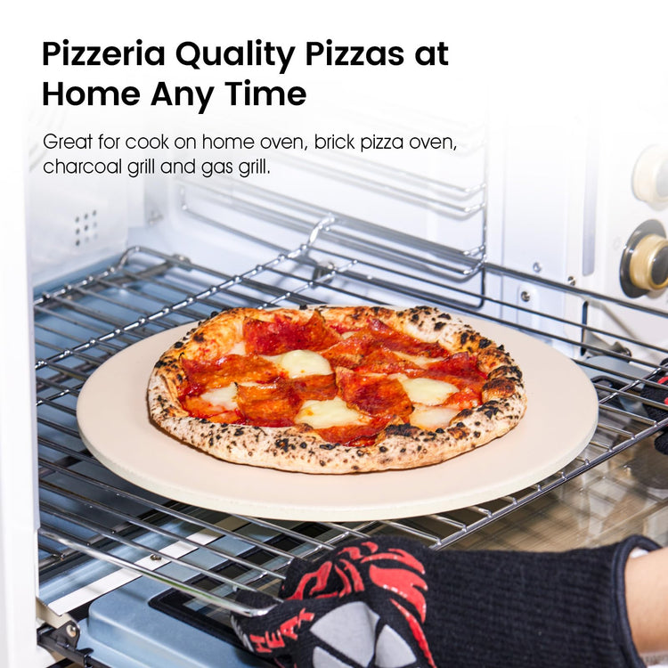 12.6" x 0.4" Coating Pizza Stone