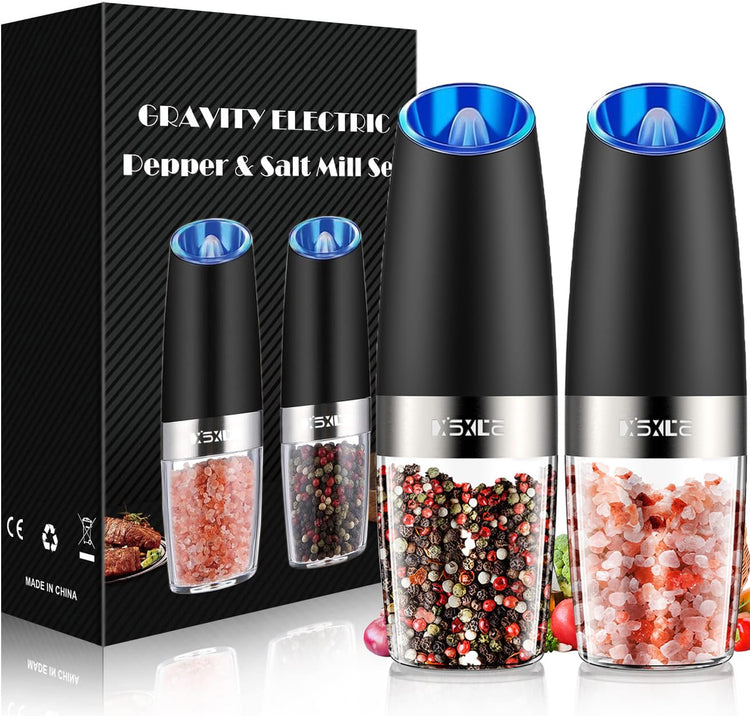 Gravity Electric Pepper and Salt Grinder Set (2 Count)