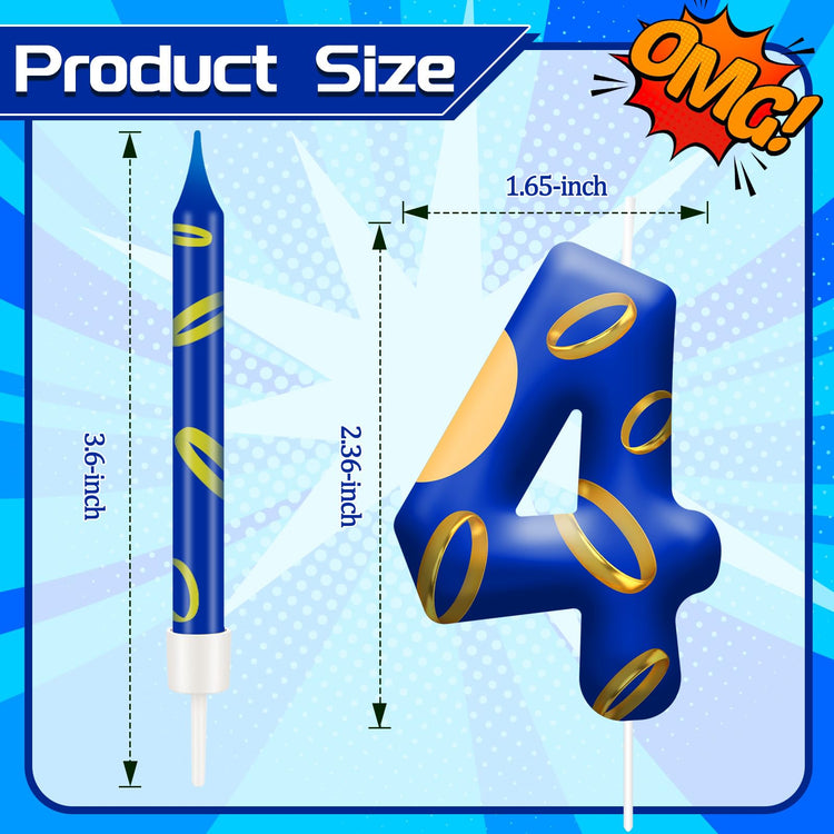 13PCS Birthday Cake Candles Set (13 Count)