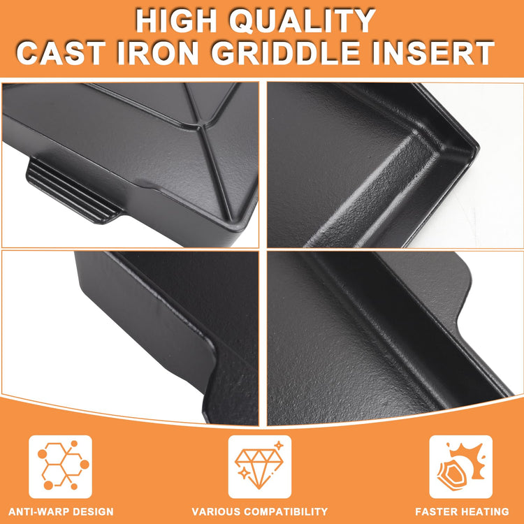 Universal Cast Iron Flat Top Griddle for Gas