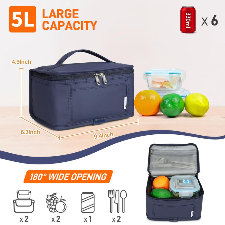 NOL Mini Insulated Lunch Bag for Women Men Kids