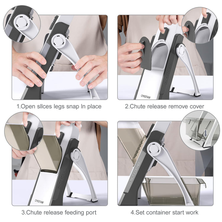 Safe Mandoline Slicer for Kitchen