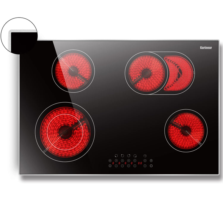 30 Inch Electric Cooktop 4 Burners