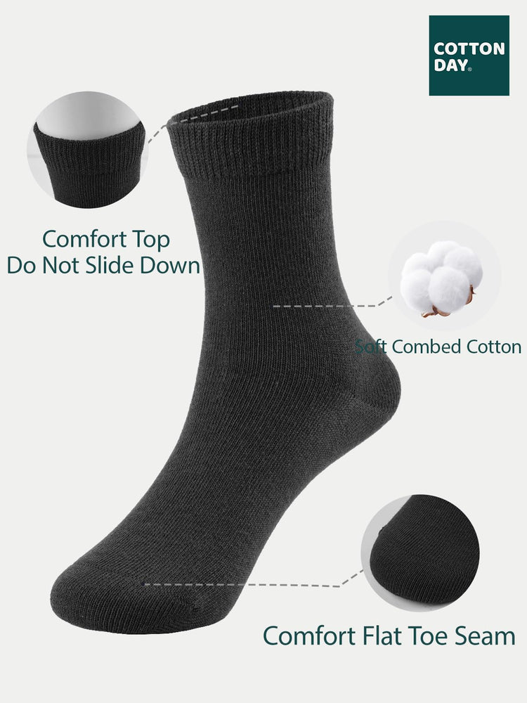 Unisex Kids Boys Girls Soft Cotton School Socks 8 (6 Count)